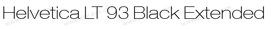 Helvetica LT 93 Black Extended字体转换